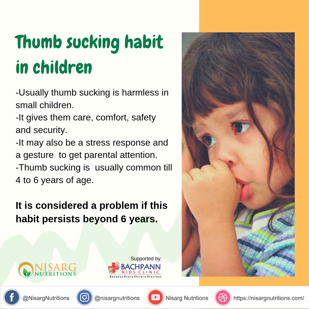 Thumb Sucking habit in children