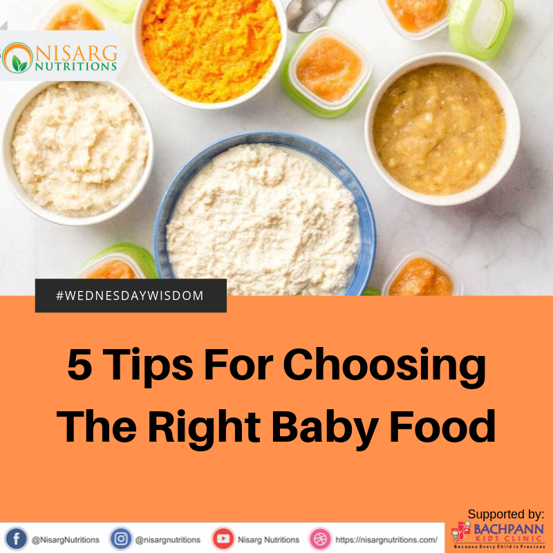 Tips for choosing right baby food