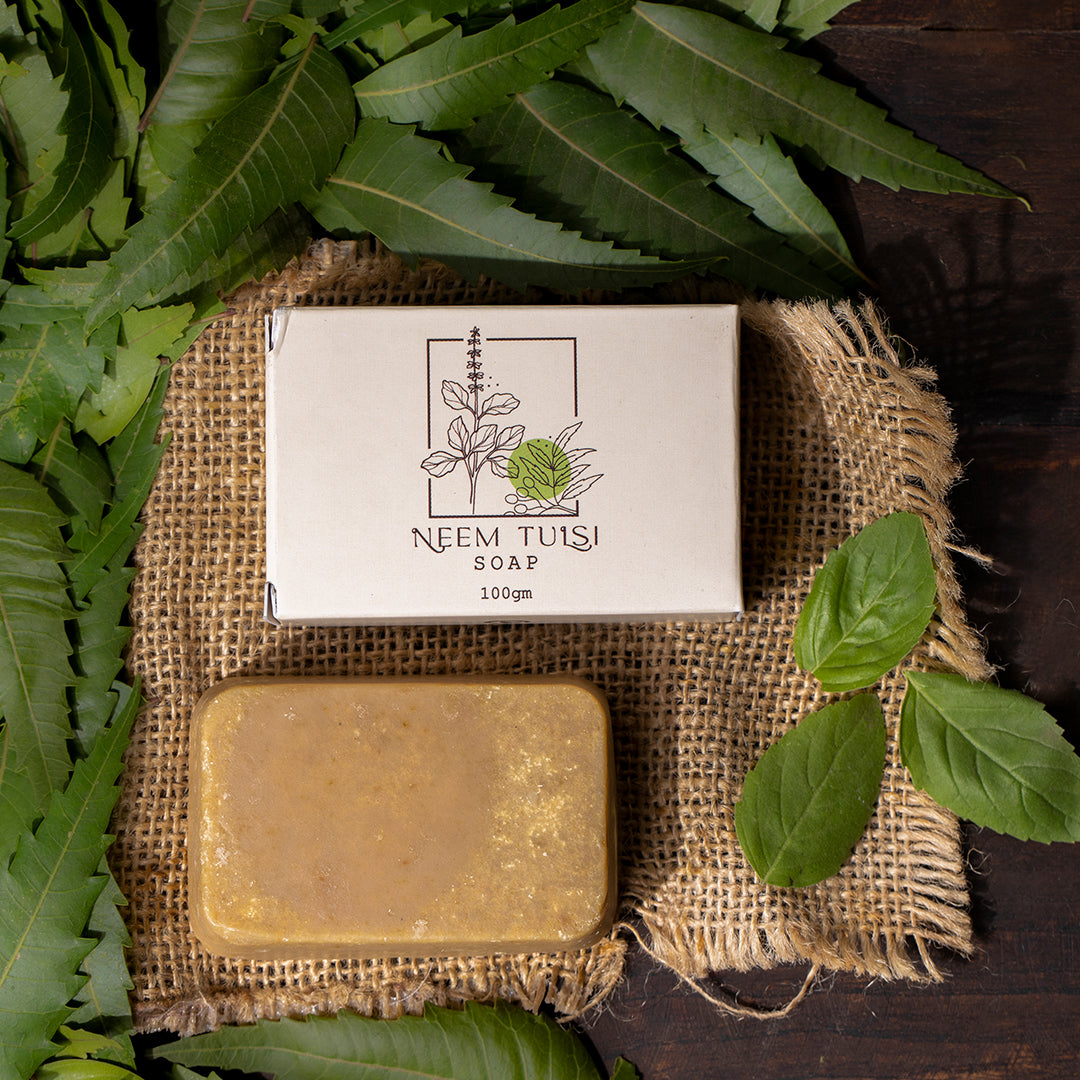 Neem Tulsi Soap | Natural Herbal Soap | Organic Soaps India – Nisarg ...